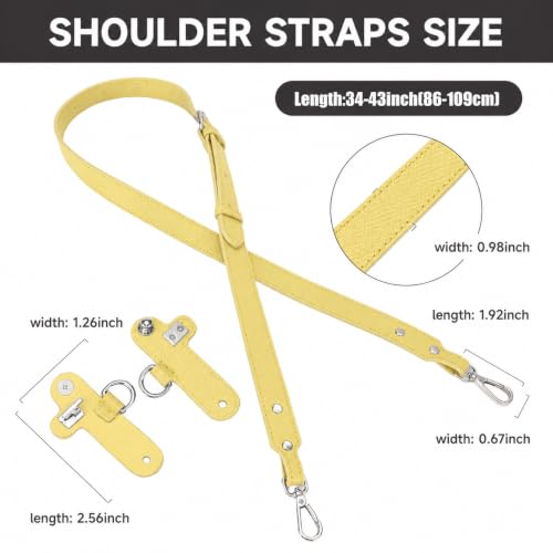 Image of 2026 Purse Straps Replacement, Leather Handbag Crossbody Shoulder Strap for S /M /L Tote Bag Women