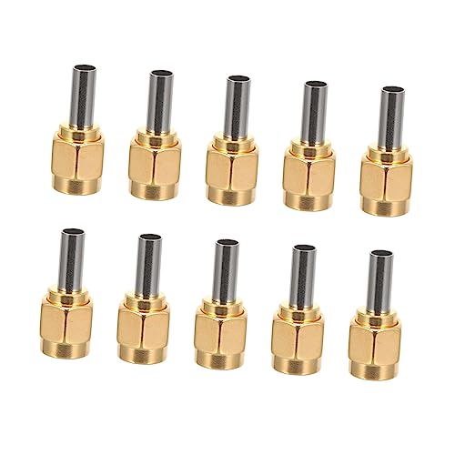 DOITOOL 10 Piezas Conector Adaptador Golden Cobre