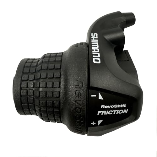 Aikolesa Bike Gear Shifters 3 Speed, Bicycle Revoshift Left SL-RS25-3L Shift Lever Bicycle Twist Grip Thumb Gear Shifter for MTB Folding Mountain Bike (RS25-3L)