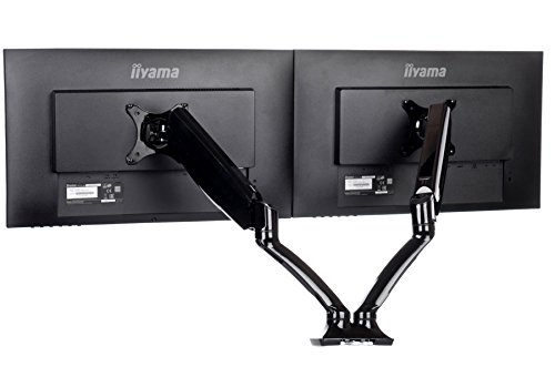 iiyama Support de Bureau Double moniteurs DS3002C-B1 Réglages assistés Attache par Pince Noir