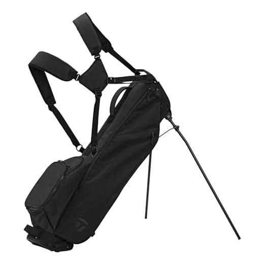 TaylorMade Golf FlexTech Carry Stand Bag, 2024, Black