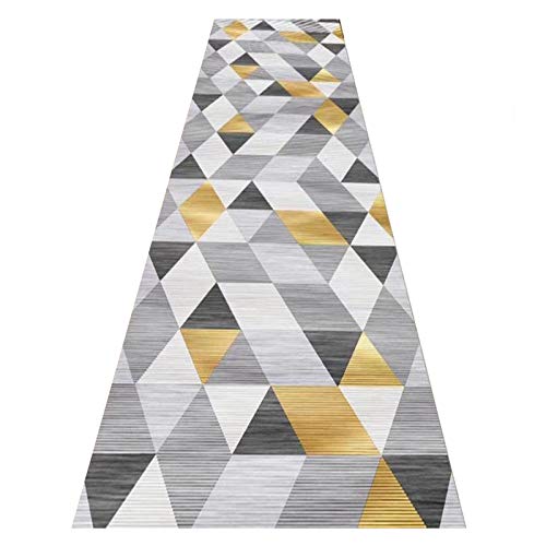 Alfombra larga lavable ZRUYI para pasillo moderno y entrada limpia 2