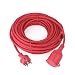 Produktbild Schuko Verlängerungskabel Gummi Kabel für den Rasenmäher/Außenbereich IP44 H07RN-F 3G 1,5mm (20M, Rot)