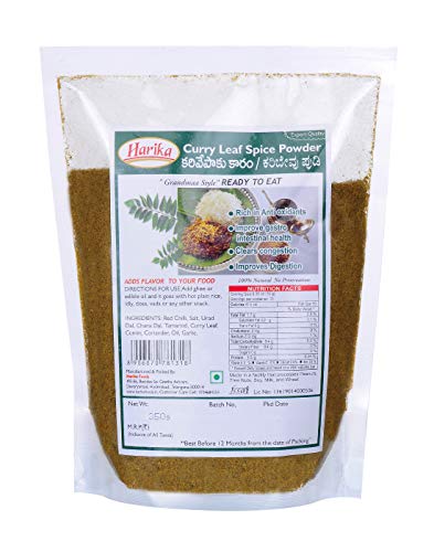 Harika Curry Leaf Spice Powder (Karibevu/ Karuvepillai/ Kadi Patta) - 350g