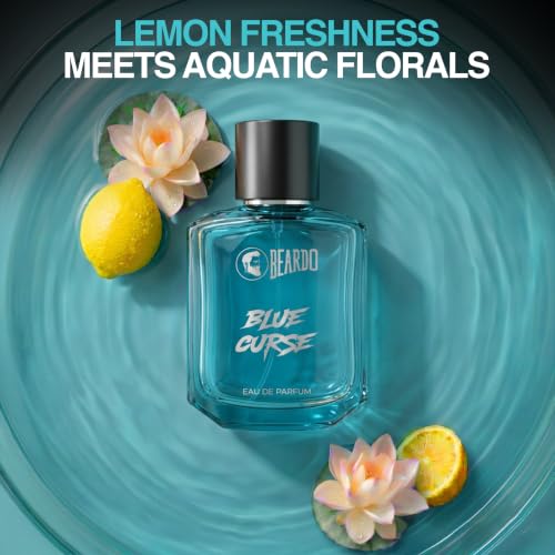 Image of BEARDO Blue Curse Perfume for Men,50ml | Long Lasting Fragrance | Eau De Parfum for Man | Bold & Irresistible Fragrance | Premium Perfume | Perfume for Man | Gift for Men | Gift for boyfriend