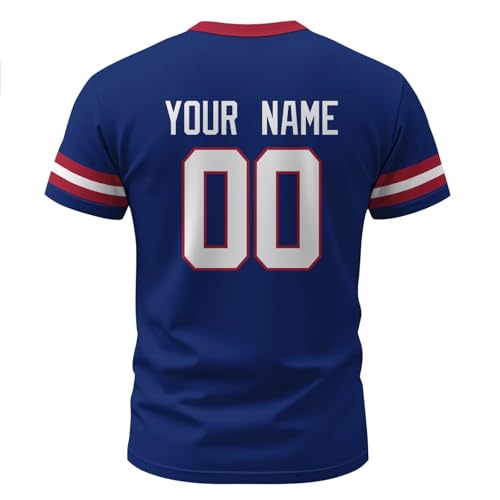 Image of ANTKING T-Shirt Custom Name Number Crewneck Short Sleeve for Men Youth Gifts