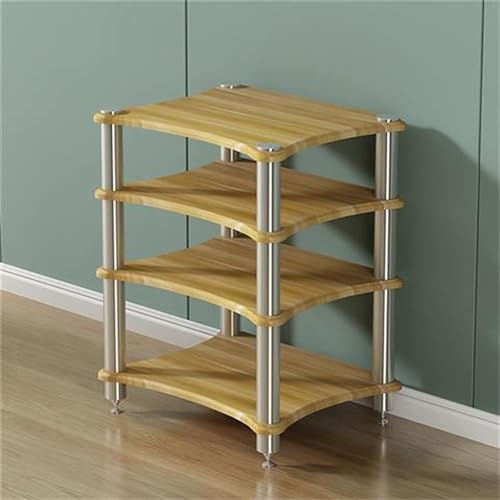 Soportes de altavoz Gabinete de almacenamiento de medios, soporte para medios AV de 2, 3 y 4 niveles, soporte para audio y video, soporte para tocadiscos, gabinete AV moderno, soporte para audio, sop
