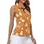 Orange Pumpkin Maple Leaf Print