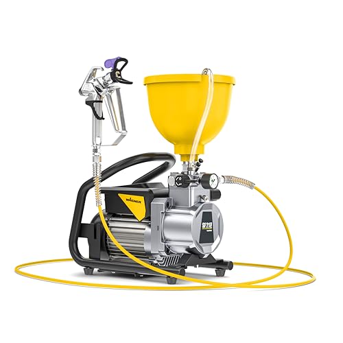 WAGNER Diaphram Pump SuperFinish 21 Pro Airless Lacquer 230 Volt - Perfectly Suited for Painting Work, Max. delivery Rate 2,1 l/min, High Pressure Hose DN6, 7 m