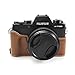 Produktbild Fuji XT100 X-T100 Tasche, kinokoo PU Leder Tasche für Fuji X-T100/XT100 Kamera, Halbe Abdeckung Handgriff (braun)