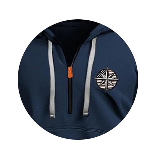 Mens Tactical Sweatshirt Hoodie Printed Drawstring Casual Loose Vintage Hooded Pullover Fashion Long Sleeve Tops 20252