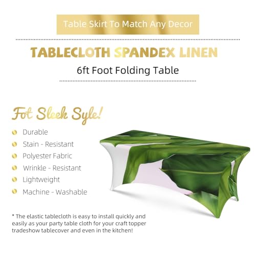 Nappe pour table 1,8m extensible lavable motif tropical fête