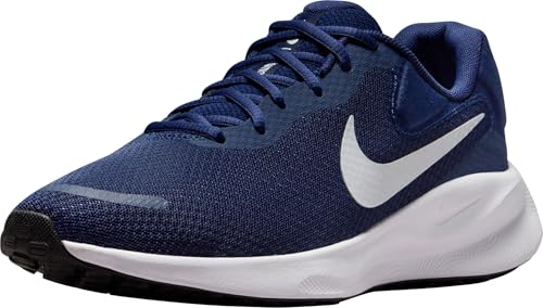 Nike Revolution 7 Straßenlaufschuh für Herren, Midnight Navy/Pure...