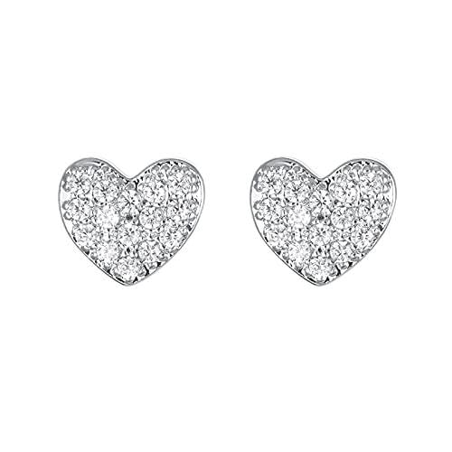 Boucles d'oreilles coeurs en argent YXWYXWA pour illuminer vos tenues de bureau