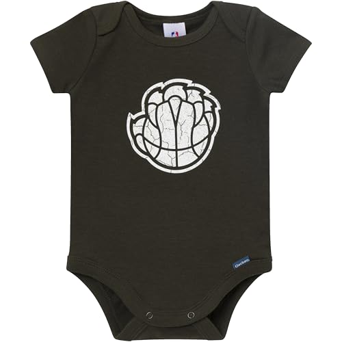 Image of Gerber Baby NBA Boys & Girls 2-Pack Short Sleeve Onesie Bodysuits