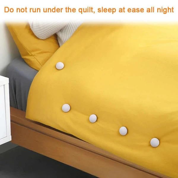 JDS SALES Mushroom Shaped Quilt Clips - to Keep Bed Covers, Duvets, and Blankets in Place. Easy to Use and Secure on Sheets, Quilts, and Covers for a Tidy Bed. Perfect for Travel or Sofas!(Pack of 8) 3