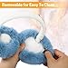 GNEGNI Winter Earmuffs – Adjustable Faux Rabbit Fur Ear Warmers, Foldable Fleece Ear Covers with Detachable Shell for Boys & Girls, Cold Weather Outdoor Use