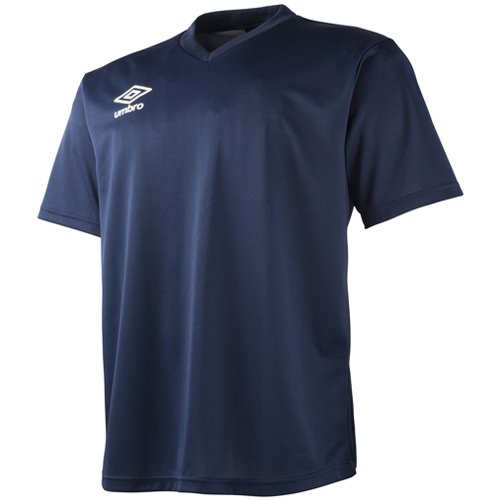 [アンブロ] Tシャツ サッカー フットサル ワンポイント 半袖 吸汗速乾 ストレッチ メンズ 男女兼用 練習 部活 NVY L