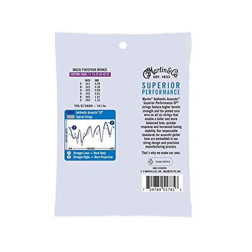 Martin Authentic Acoustic Guitar Strings - Superior Performance #TOP1