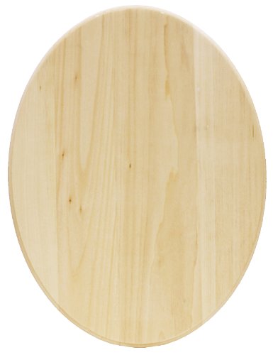 Walnut Hollow 18311 Basswood Plaque, Oval for Woodburning, Painting or chip Carving