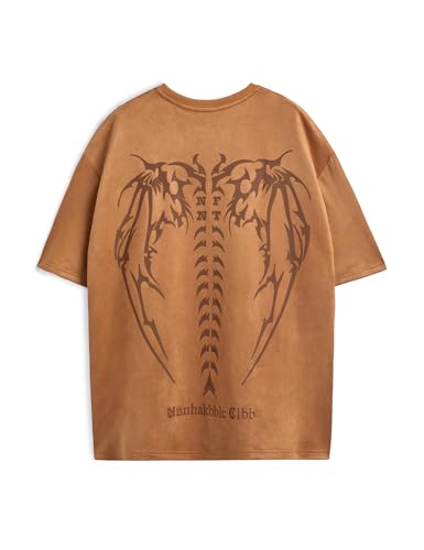 Image of EMMIOL Mens Y2k Baggy Shirts Graphic Tees Oversized Crew Neck Short Sleeve Streetwear Tshirts Summer Tops 2026