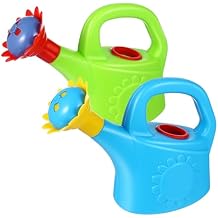 TOYANDONA 2PCS Watering Can Toys, Interesting Plastic Watering Can Toys Play House Garden Watering Can Toys for Children Beach Sand Toys Random Color