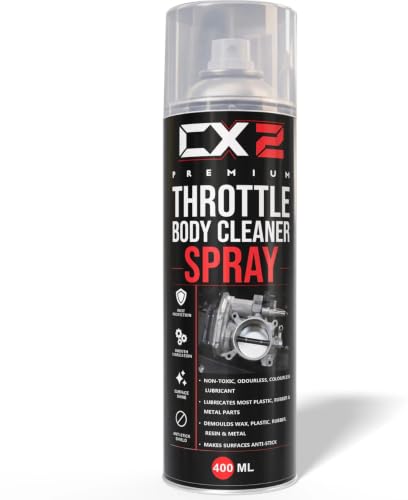 Image of CX2 Throttle Body Cleaner Spray 400ml | Carburetor & Air Intake Cleaner | Removes Carbon, Gum, Varnish & Oil Deposits | Restores Engine Response | Fast Dry Formula for Cars & Bikes