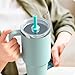Bluwing Replacement Tumbler Lid for Hydro Flask 32 40oz Travel Tumblers, Press-In Tumbler Lid with Straw for Hydro Flask 32oz 40oz All Around Tumblers(Blue)