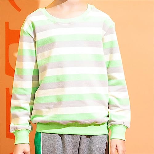 Toddler Baby Long Sleeve Striped Sweatshirts Boys Girls Crewneck Pullover Tops Children Casual Blouse Fall Sweat Hoodie2