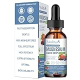 Magnesium Glycinate Liquid Drop - Triple Absorption Supplement to Support Nerves, Sleep, Calm, Heart, Muscles * -Sugar-Free with Potassium, L-Theanine, Sea Moss，Vitamin B,C,D3, K2-1Pack