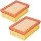 McFilter | 2 Flachfaltenfilter geeignet für Kärcher WD4, WD5, WD6, MV4, MV5, MV6, Alternative für KFI 4410 2.863-005.0 Mehrzwecksauger, Nass-Trockensaugen ohne Filterwechsel