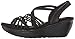 Skechers Women's PARALLEL - CROSSED WIRES - Multi Gore Slingback Sandal Sandal, black, 8 M US