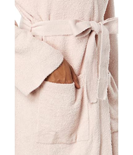 Barefoot Dreams Cozychic Lite® Barbie Robe Dusty Rose/White Sm (Us 6-8) #TOP2