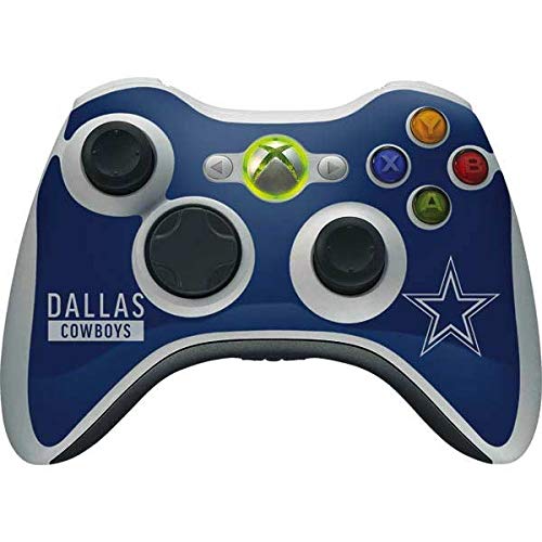 Skinit Decal Gaming Skin Compatible with Xbox 360 Wireless Controller - Officially Licensed NFL Dallas Cowboys Blue Performance Series Design