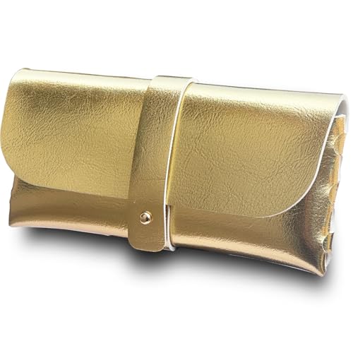Image of Glasses storage bag Travel sunglasses myopia glasses storage bag Fashion leather storage bag