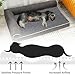 RUYICZB Orthopedic Dog Bed Medium Size Dog, Memory Foam Dog Beds for Crate with L-Shaped Bolster Pet Couch Washable Egg Crate Foam Dog Sofa Bed for Large Dogs Non-Skid Bottom,Wine red,S