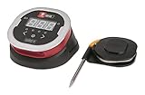 Weber iGrill 2 Smartes Grillthermometer mit Bluetooth/Kompatibel mit allen Grills über die Weber iGrill App, LED-Display, 200 h Batterielaufzeit, Anschluss für bis zu vier Fühler, 5,6 x 8,1 x 5,6 cm