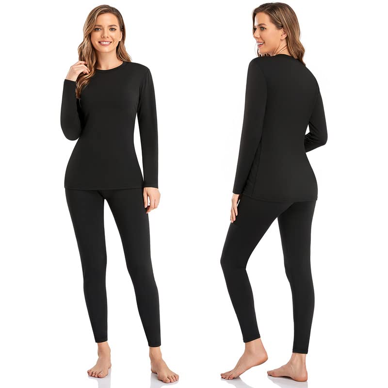 SIMIYA Women's Fleece Lined Thermal Underwear Set