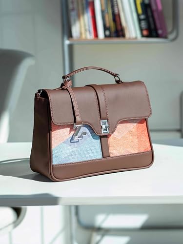 Image of ZOUK | Women's Vegan Leather | Stylish Handbag with Adjustable Strap, Top Handle |