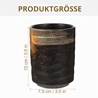 PRETYZOOM Japanische Teetasse Handbemalt Retro Stil 3.94X2.95 Zoll Keramik Tee Tasse Für Teezeremonie Zuhause Büro Teehaus Geschenk – Ansicht 6