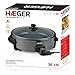 HAEGER Top Gourmet 36 - Paellera, Sartén Eléctrica para Paella y Pizza,...