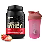 【セット商品】【国内正規品】ON Gold Standard 100% ホエイプロテイン 美味しいイチゴ 主原料WPI 907g(2lb) 「ボトルタイプ」 &ON コンパクトシェイカー 450ml