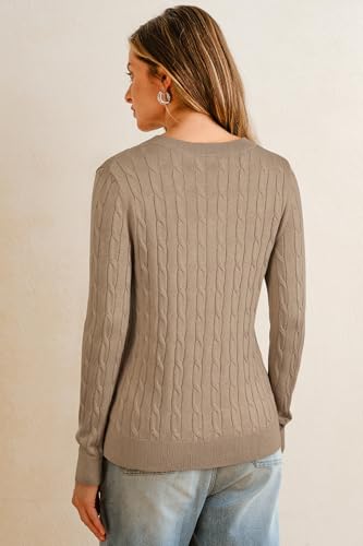 Image of Arach&Cloz Women's Wool Blend Fall Sweaters Business Casual Outfits 2026 | Soft&Breathable Pullover, Long Sleeve, V-Neck, Relaxed Fit Workwear, Business Casual, Teacher Outfits