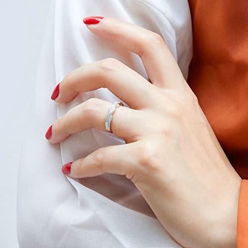 Bague Argent Véritable à anneaux entrelacés, le bijou fantaisie femme du quotidien - 2