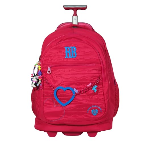 Mochila Rodinha Rebecca Bonbon Carrinho Costas Escolar Meninas (Rosa)