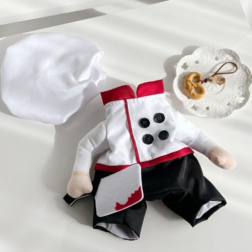Disfraz Chef para Perro Talla M Multicolor miniatura 4