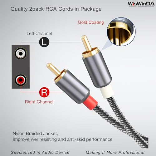 image for WisWinDa Portable 4 Channels RCA Ground Loop Isolator(No Reduce Bass) 