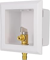 Vista 9 de EFIELD Caja universal para máquina de hielo, entrada MIP de soldadura de 1/2 pulgada con válvula de bola de 1/4 de vuelta instalada, (IM028)