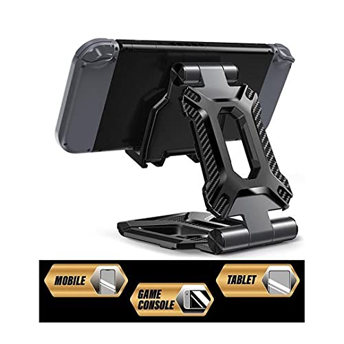 Tablet Stand, Nintendo Switch Stand, SUPCASE Portable Adjustable Desk Aluminum Mount Holder Dock for Cell Phone, iPad Air Pro Mini, Galaxy Tab, Nintendo Switch, E-Reader and More (4-13'') - Black