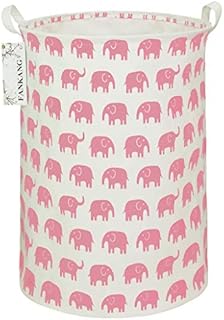 FANKANG Laundry Hamper Storage Bins Nursery Hamper Canvas Foldable Large Storage Baskets for Kids Toys Room, Nursery, Home,Gift Basket, Office, Bedroom, Clothes(Forest Dinosaur)